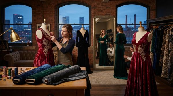 Explore Manchester's Finest Spots for Custom Velvet Evening Gowns
