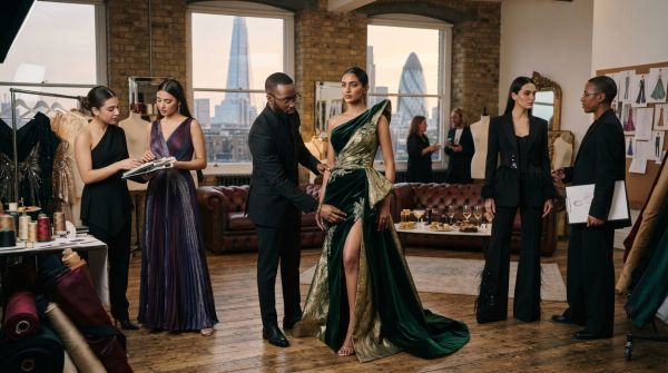 Unveiling Britain's Emerging Fashion Talents: Innovative Designers Crafting Luxurious Eveningwear Creations